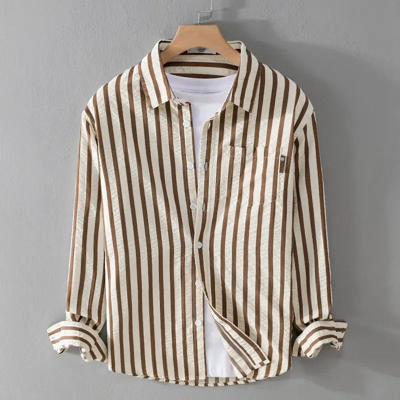 GR | Stylisches Gestreiftes Button-Down Hemd