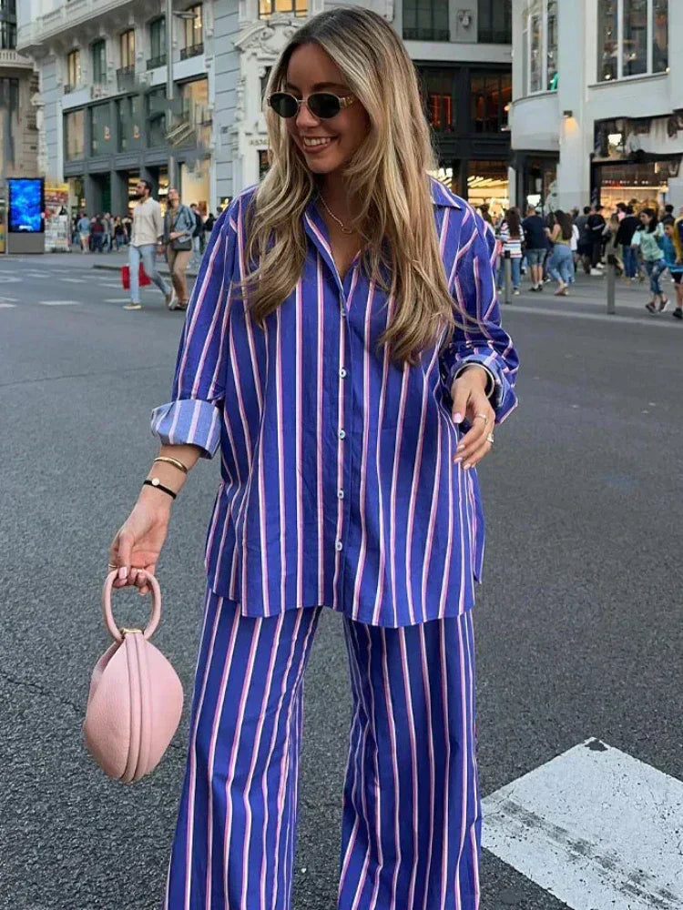 GR | Striped Oversized Set