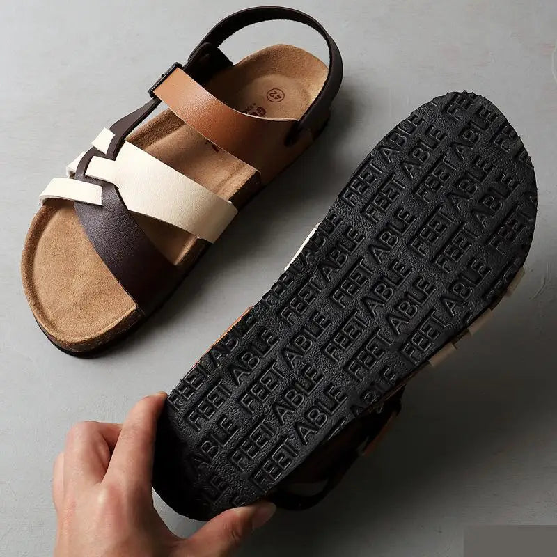GR | Premium Orthopedic Leather Sandals