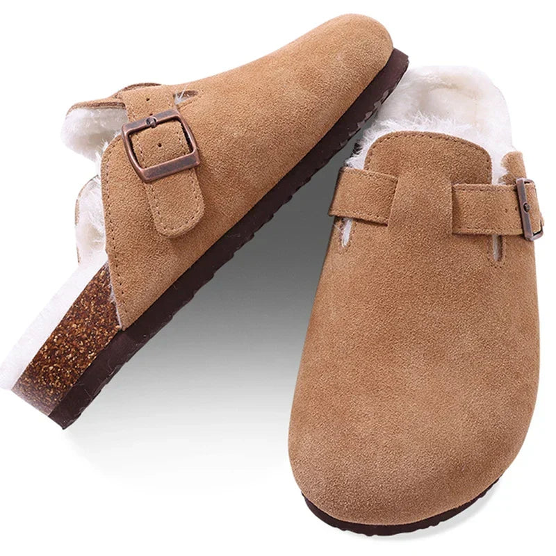 GR | Women's mules – non-slip warm winter slippers