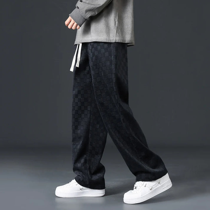 GR | Stylische Jogginghose Mit Karomuster