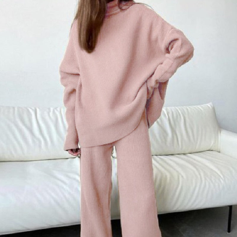 GR | 3-piece knitted loungewear set - stylish women's loungewear