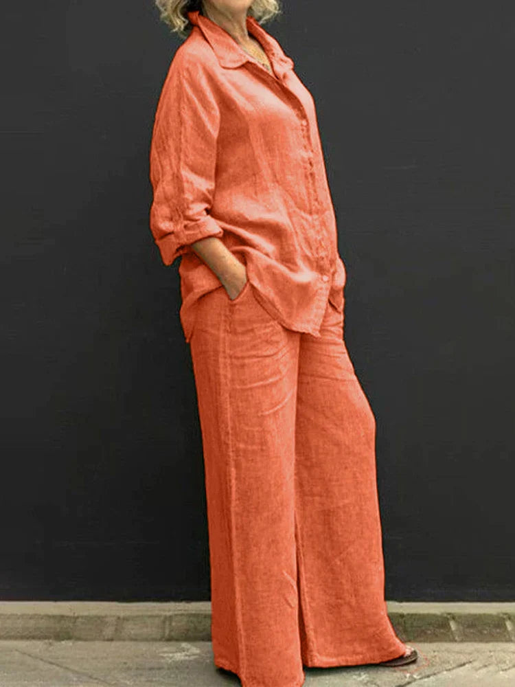 GR | Cotton-linen set for women