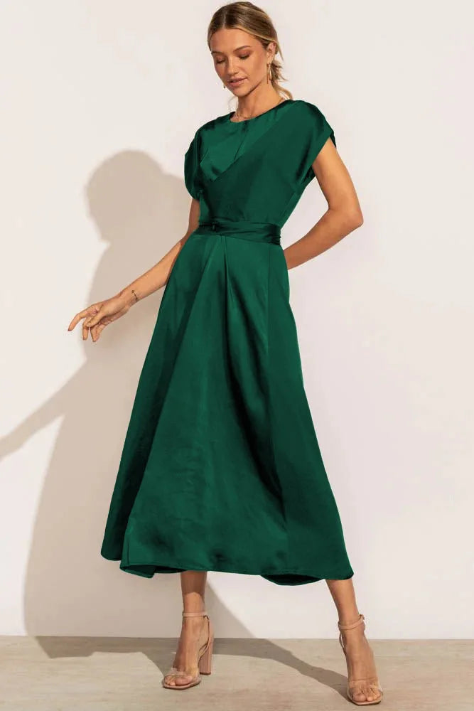 GR | Elegant party dress made of satin silk