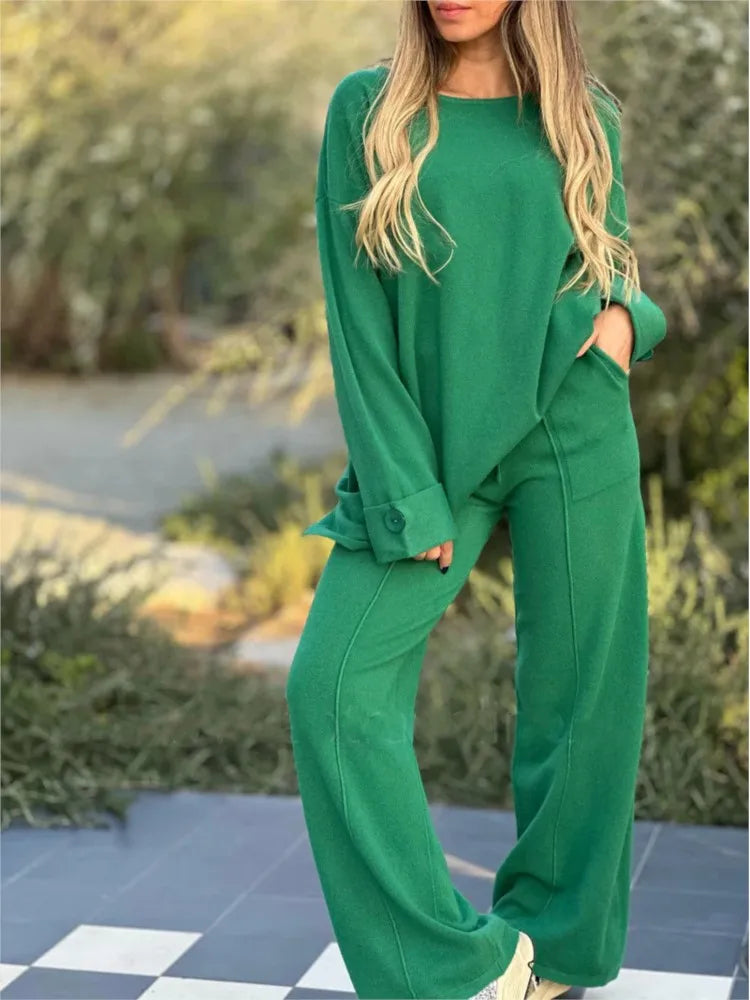 GR | Casual 2-piece T-shirt and pants set – Comfortable and stylish for everyday and leisure