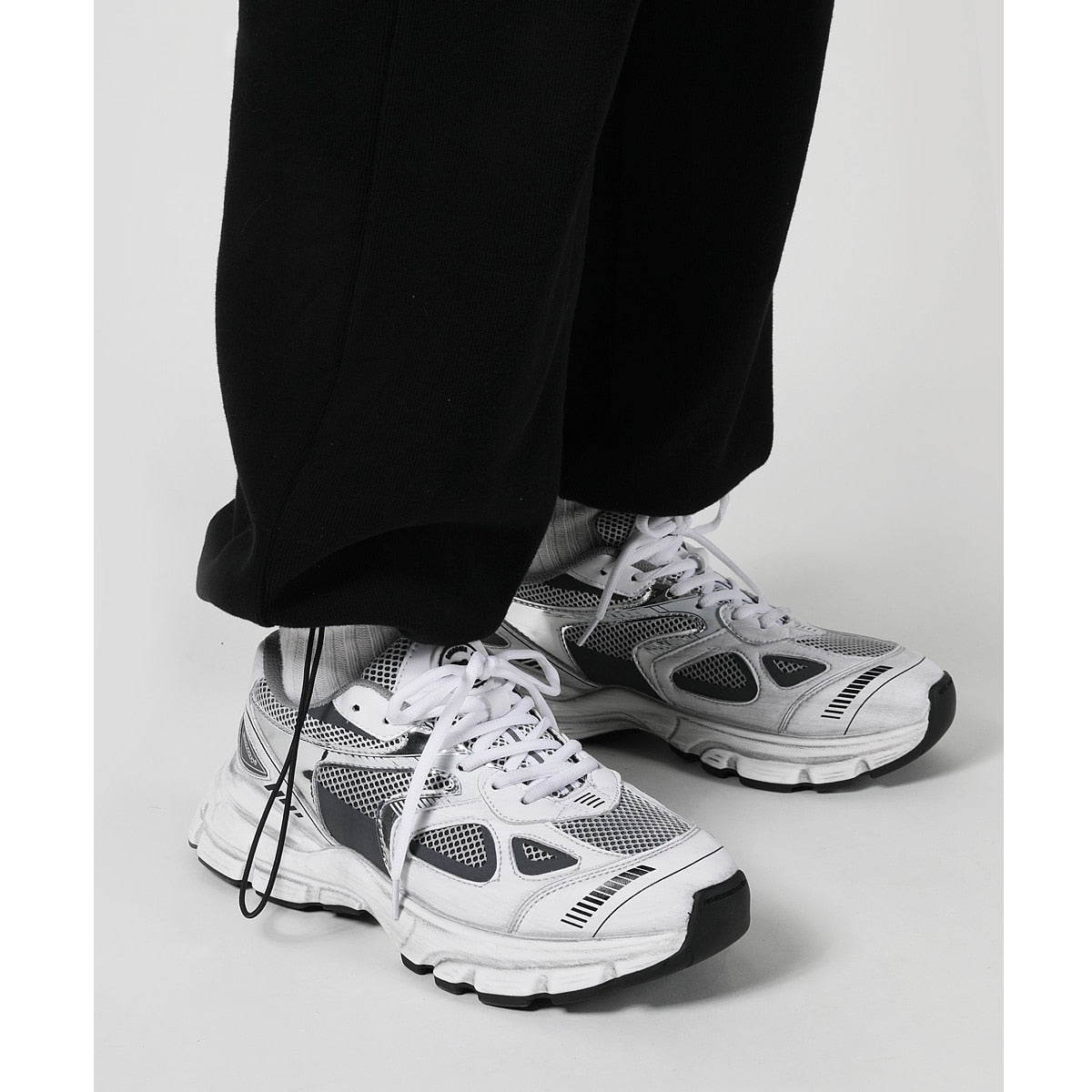 GR | Multicolored Mesh Sneakers with Thick Sole for Women