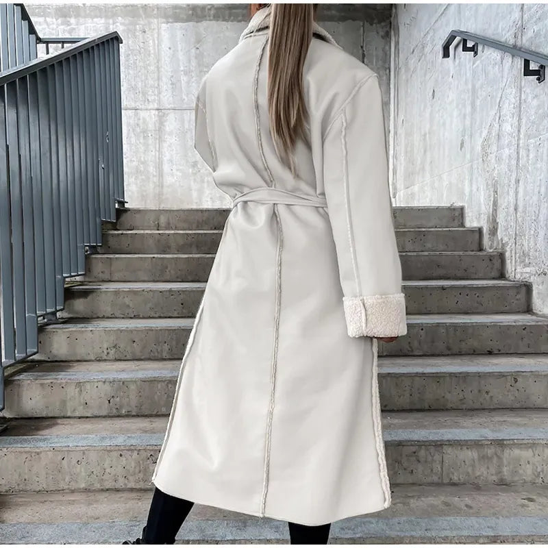 GR - Lapel collar with pockets leather jacket