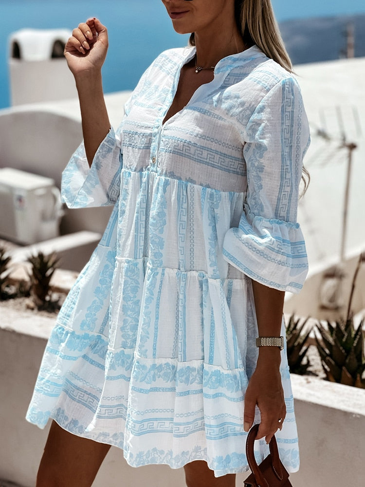 GR | Boho layered tunic dress Millana