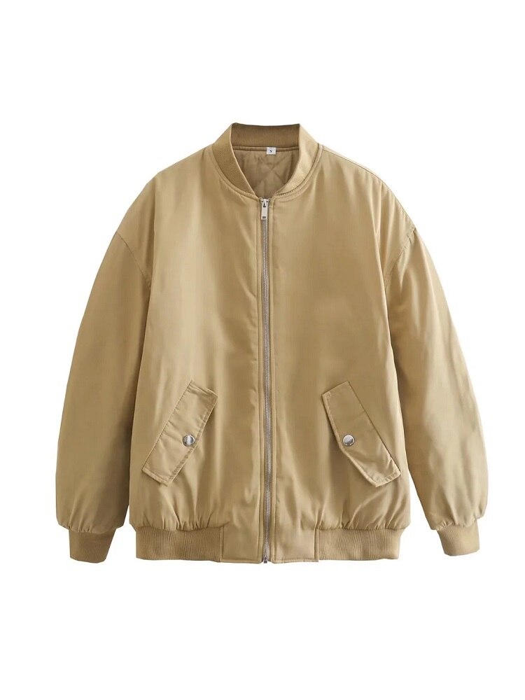 GR Women's Jackets | Women's Jackets with Pockets: Stand-up Collar Outerwear