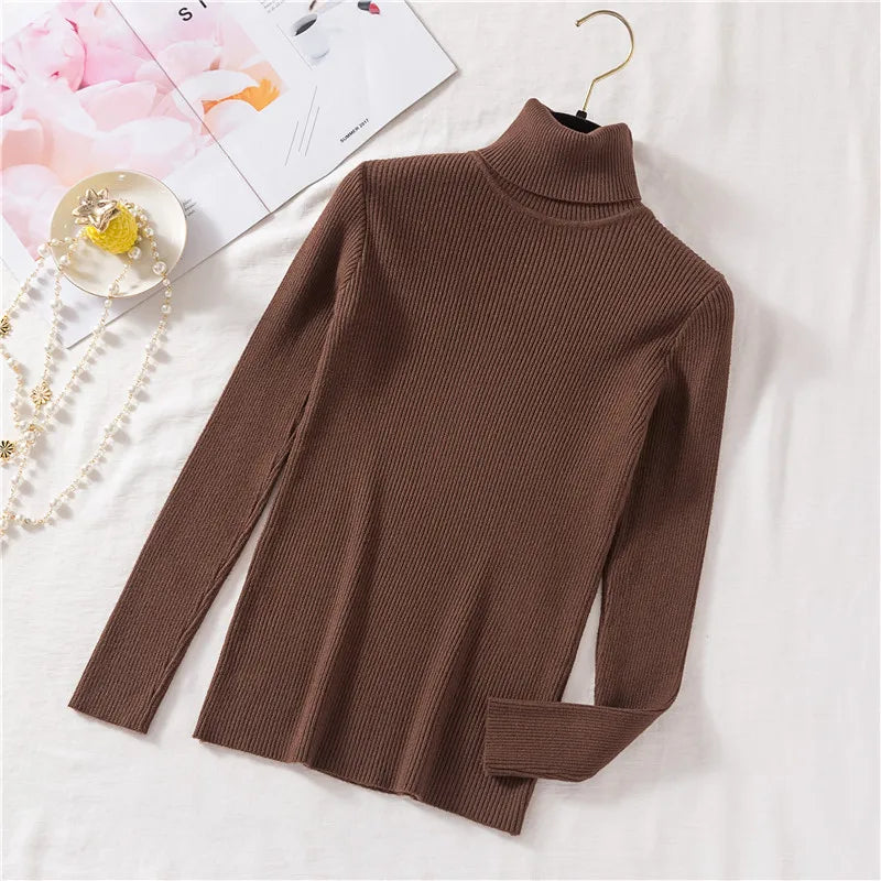 GR - Damen-Ripp-Turtleneck für elegante Raffinesse