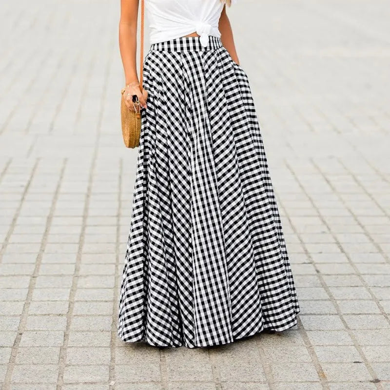GR | Maxi skirt with high waist