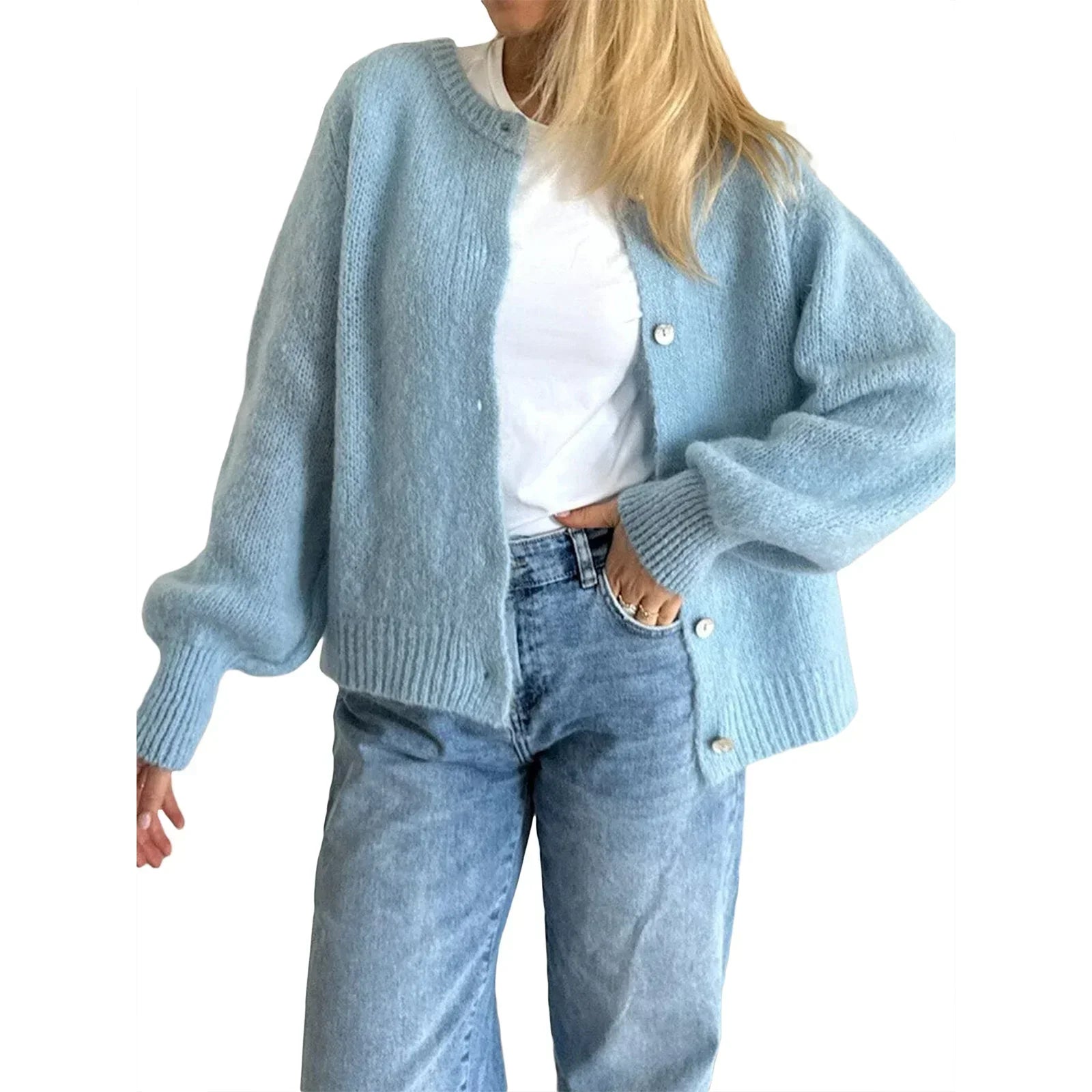 GR | Long-sleeved knit cardigan