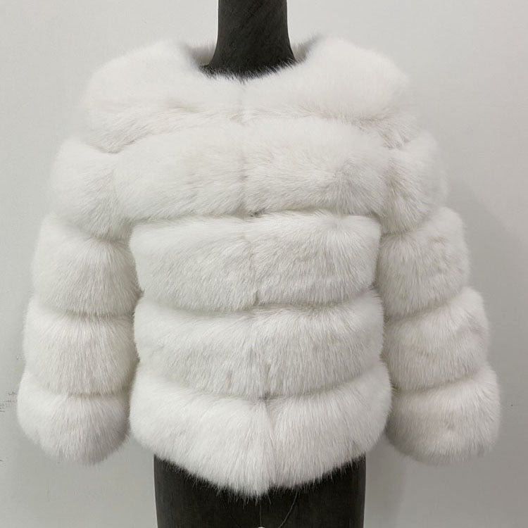GR Women's Coat | Cozy Faux Fur Coat: Stylish Mink Coat for Women
