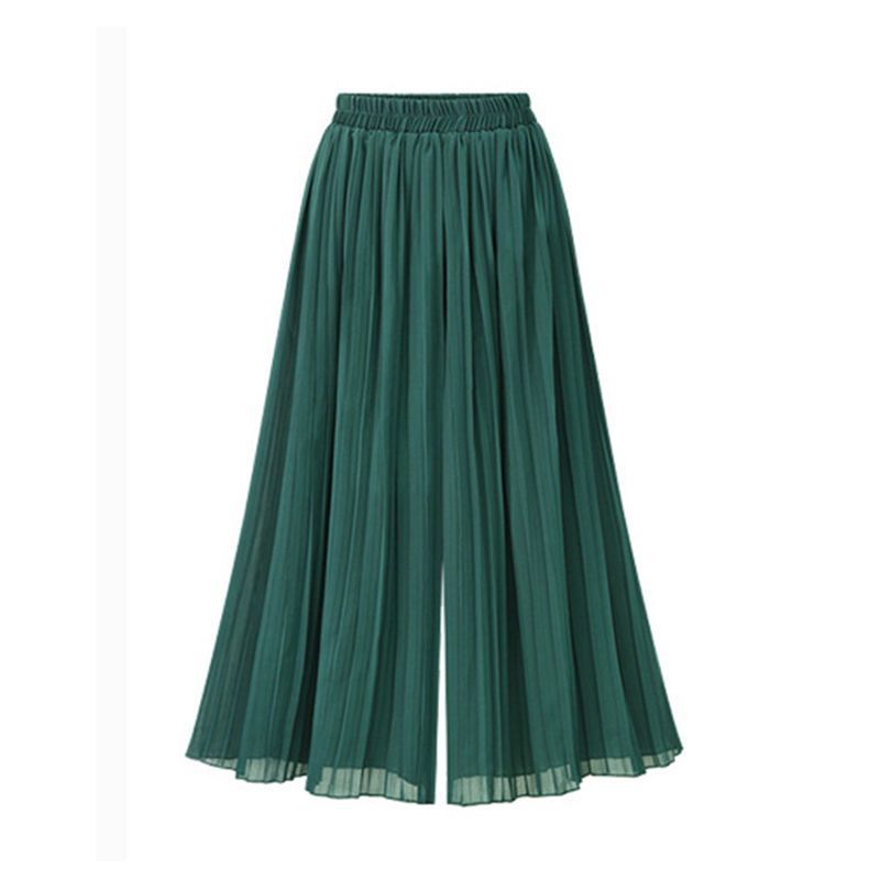 GR | Women's Wide Leg Trousers with Mesh Detail