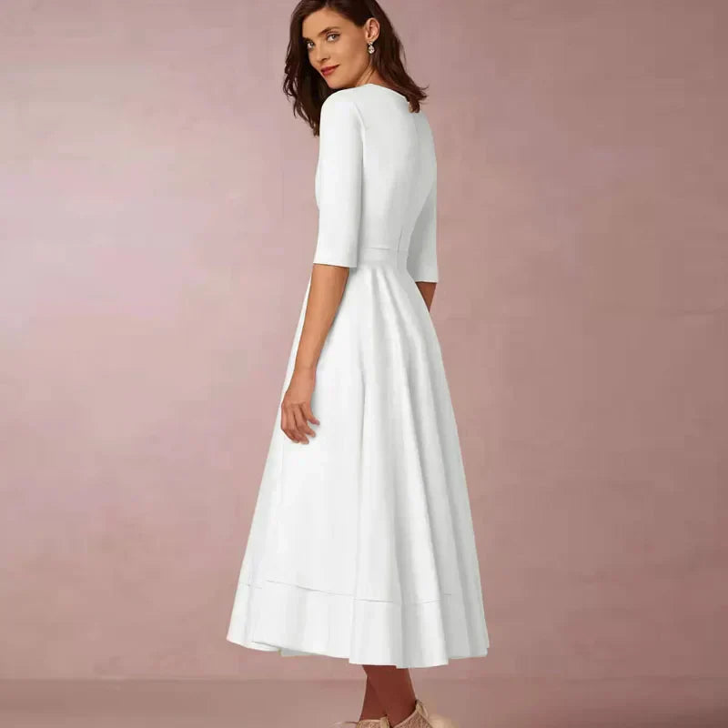 GR | Elegantes A-Linien-Midikleid