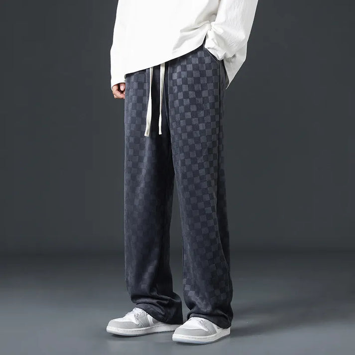 GR | Stylische Jogginghose Mit Karomuster