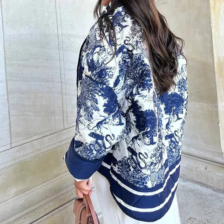 GR | Elegant floral patterned jacket