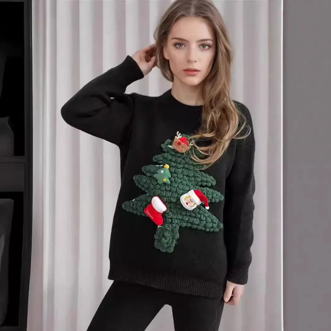 GR - Ugly Christmas sweater - Hyggelig trøje with 3D details and juletema 