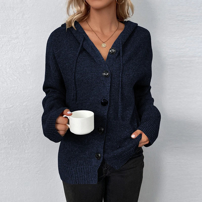 GR | Bequemer Hooded Cardigan