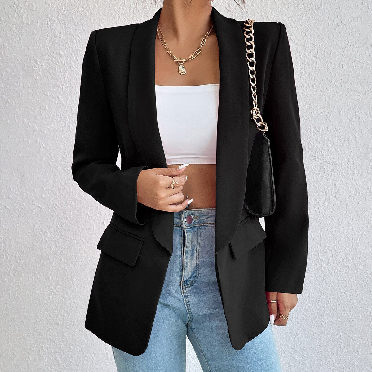 GR Classic Combi Cashmere: Women's Spring Jacket for Office and Leisure
