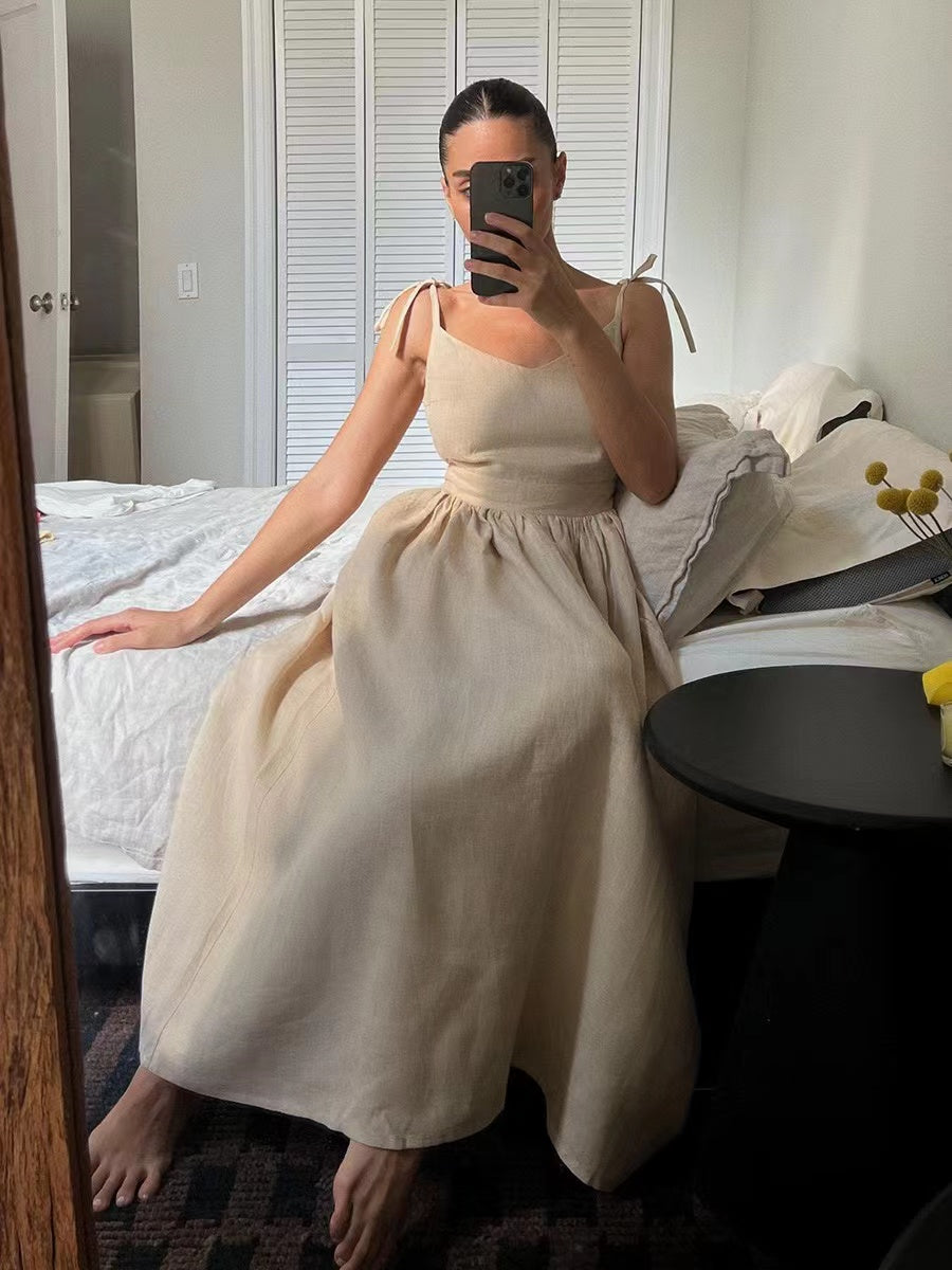 GR | Breathable Linen Summer Dress for Women