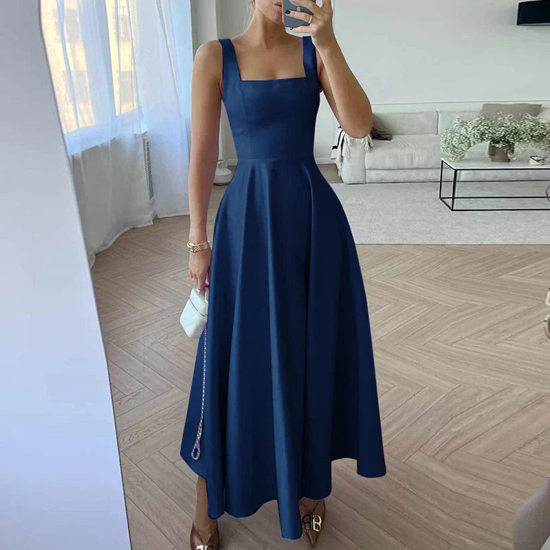 GR | Modern Sleeveless Maxi Dress with High Waist for Women
