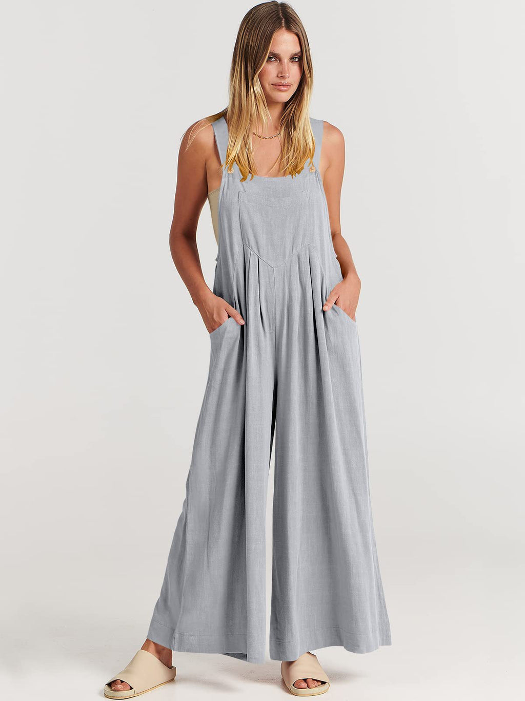 Rosabella™️ - Sleeveless Wide-Leg Jumpsuit