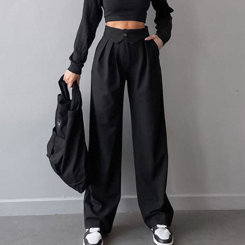 GR | Stilvolle High-Waist-Hose mit Falten