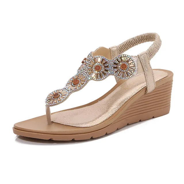 GR - Wedge heel - Elastic strap - Summer