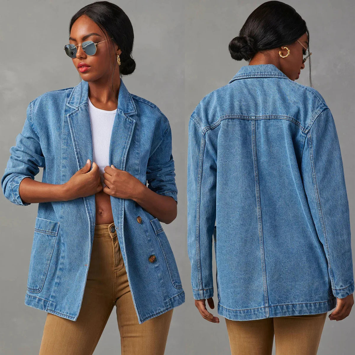 GR | Stylish denim blazer