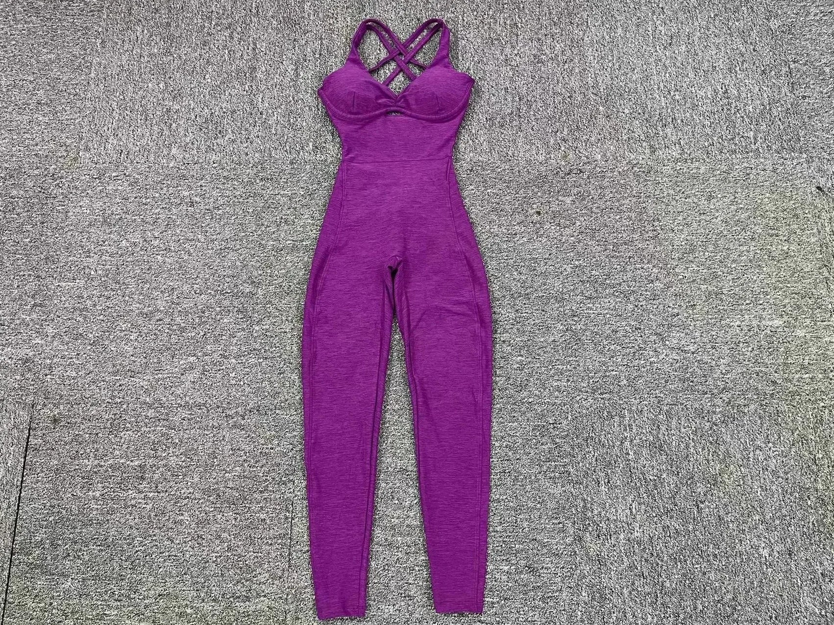 GR | Sporty Jumpsuit Women's Sportswear Push-Up Gym Set Women's Fitness Overall Lycra Sports Outfit for Women Sportswear Yoga Clothing Pink