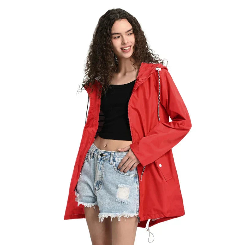 GR | Wasserdichte Regenjacke Für Damen
