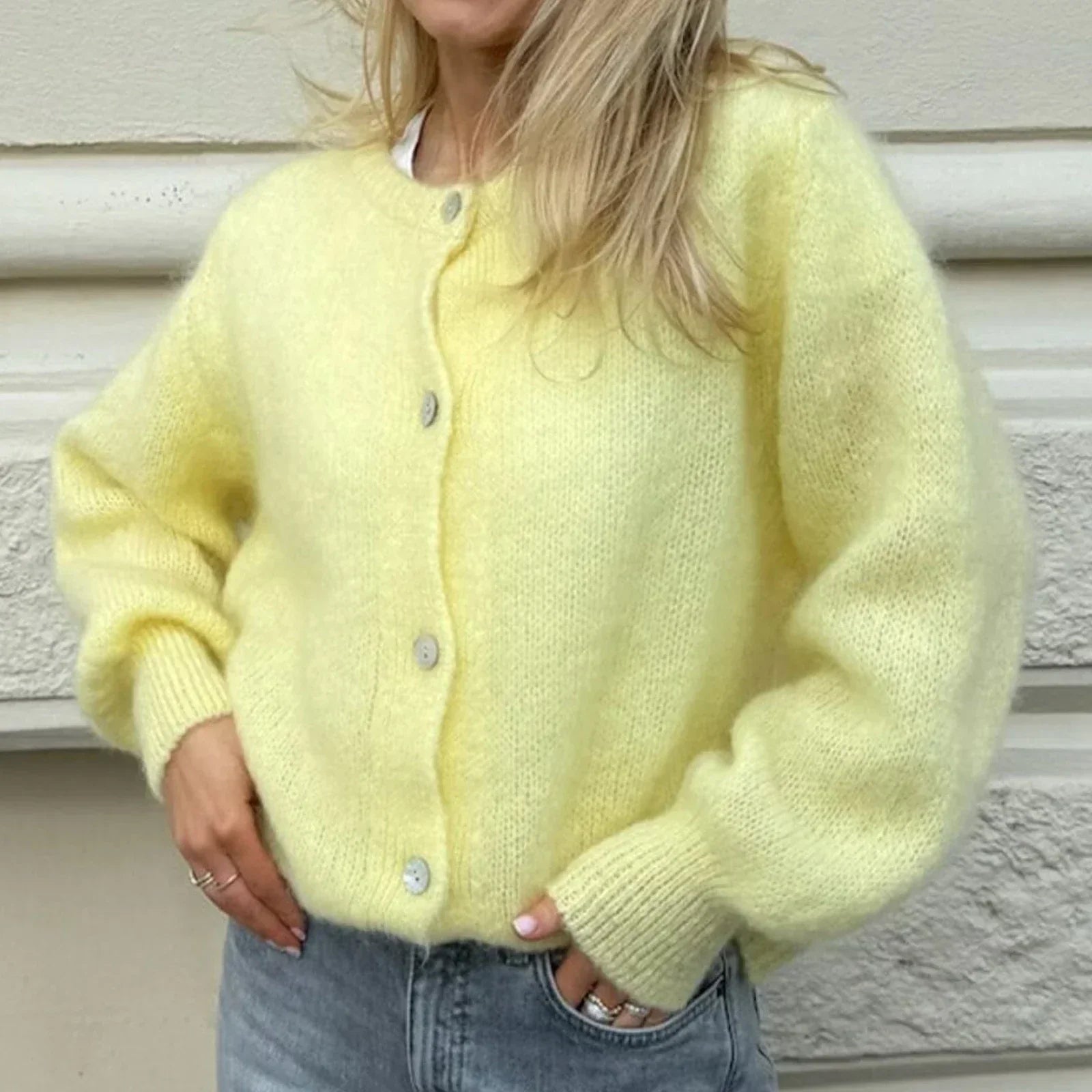 GR | Long-sleeved knit cardigan