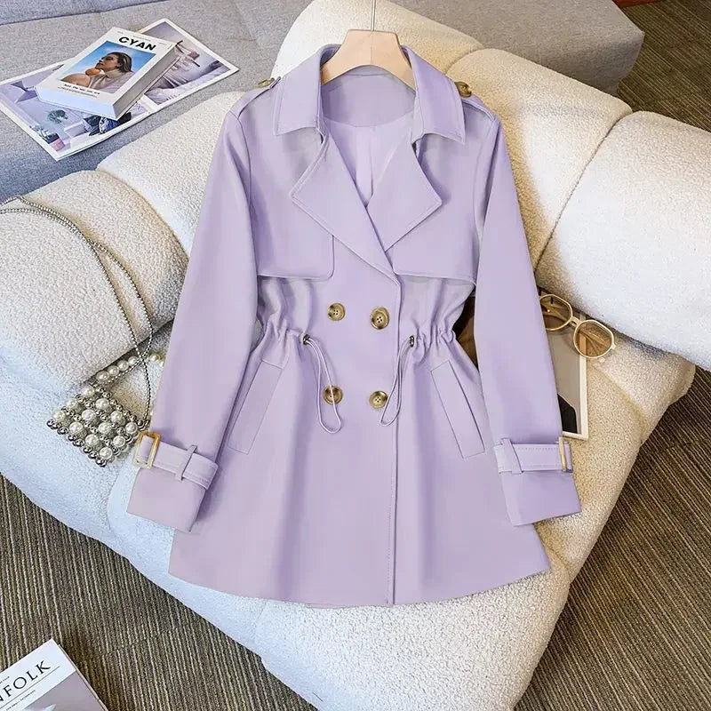 GR | Elegant, mid-length trench coat for women