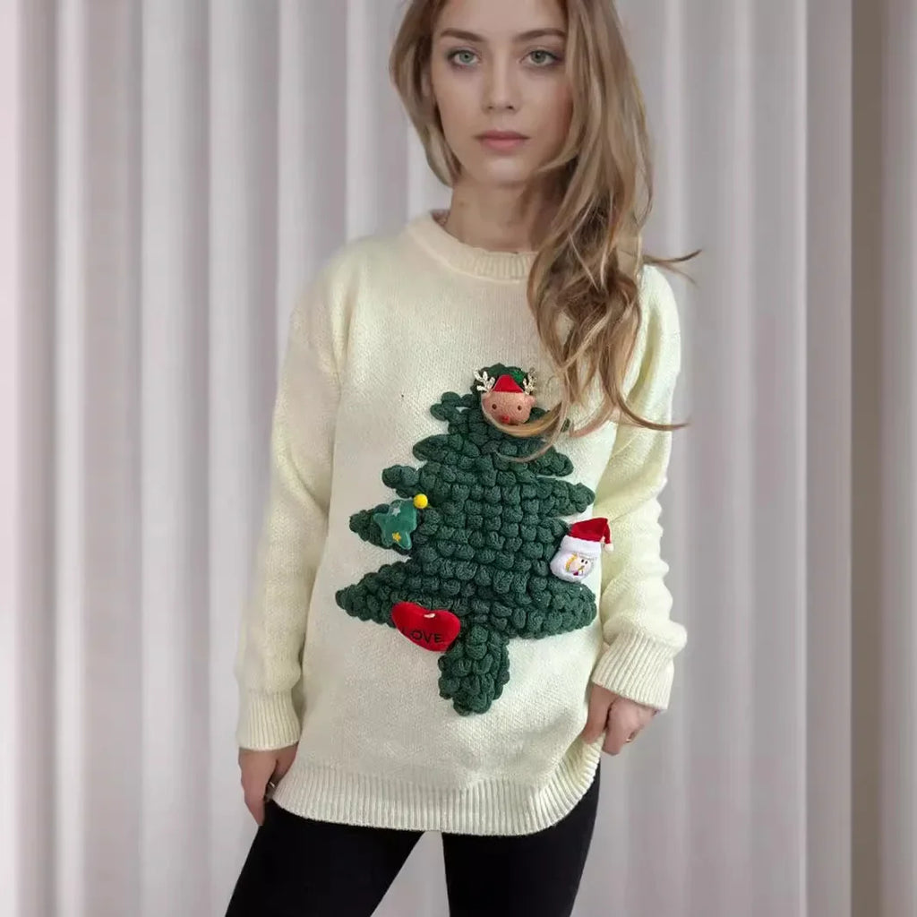 GR - Ugly Christmas sweater - Hyggelig trøje with 3D details and juletema 
