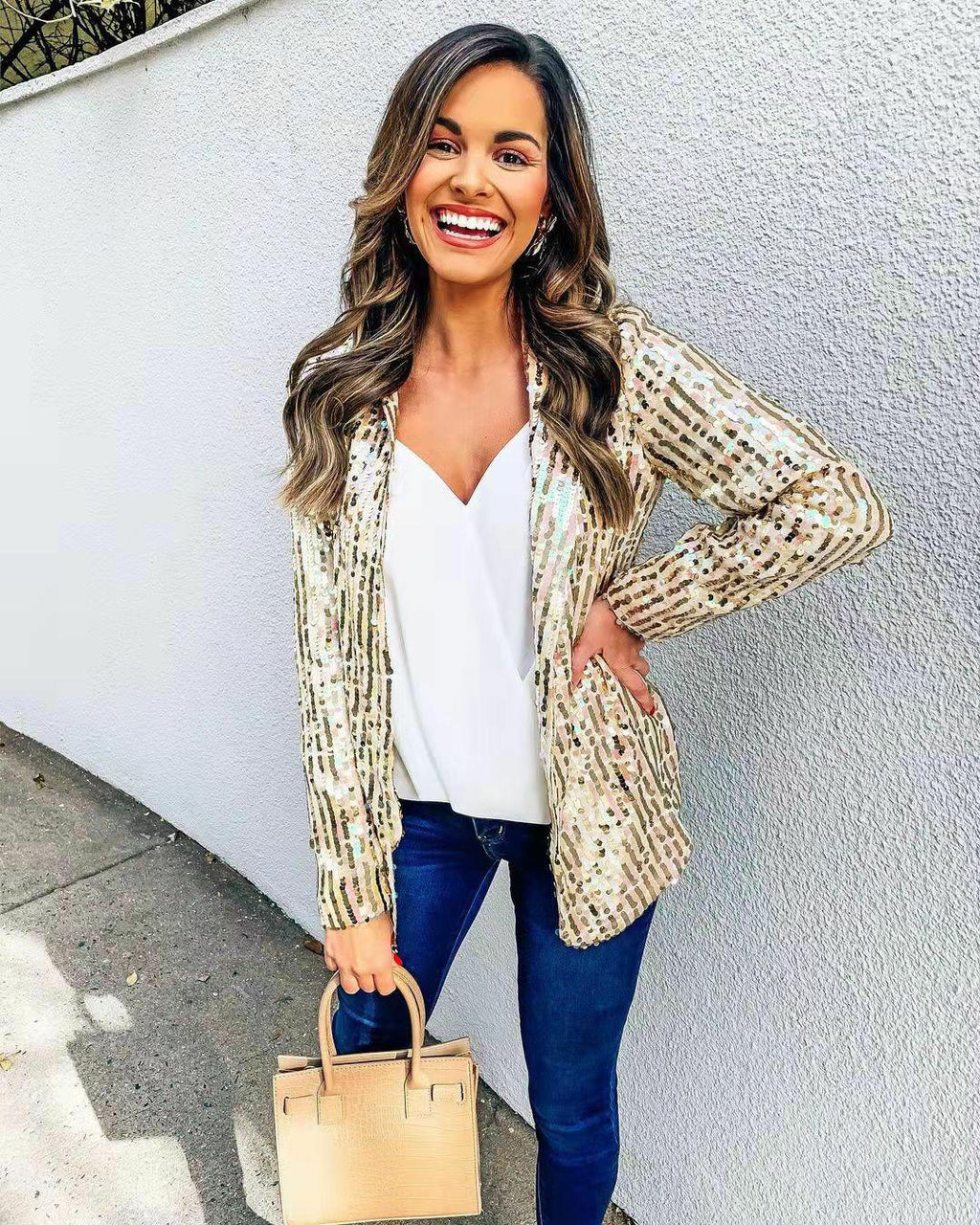 GR | Shiny blazer for women - Elegant and glamorous