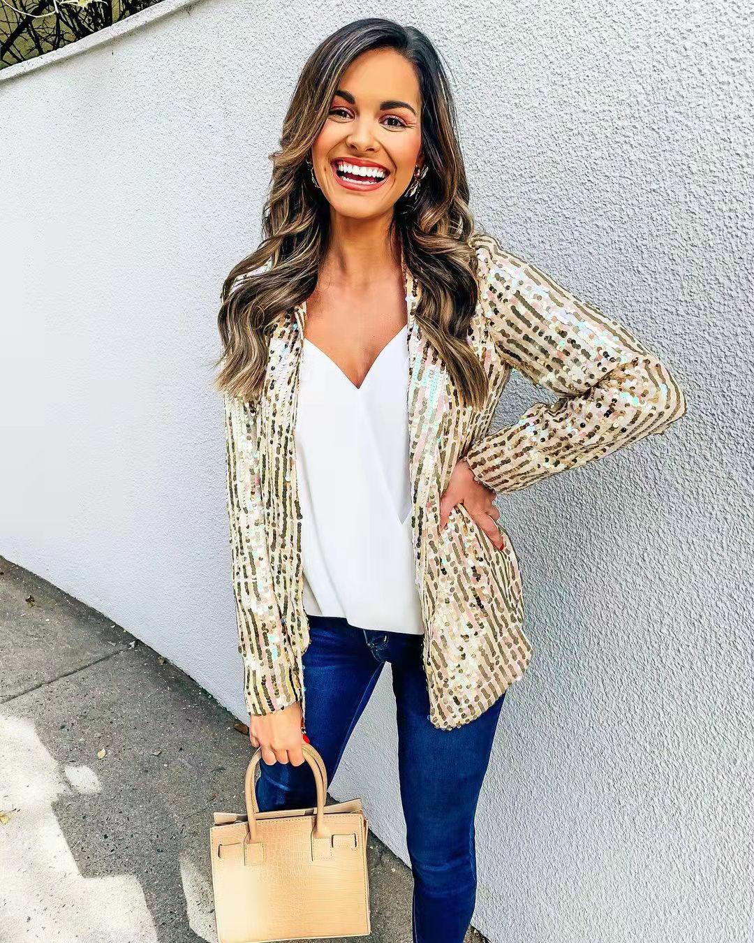 GR | Shiny blazer for women - Elegant and glamorous