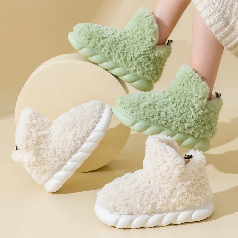 GR - Women's slippers - cotton, warm, for autumn and winter