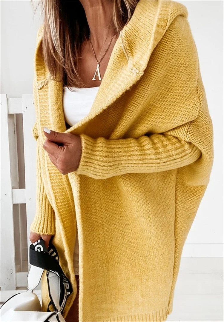 GR | gestrickte Cardigan - oversized Damenpullover