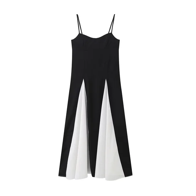 GR Dress - Black and white split - Polyester - Summer