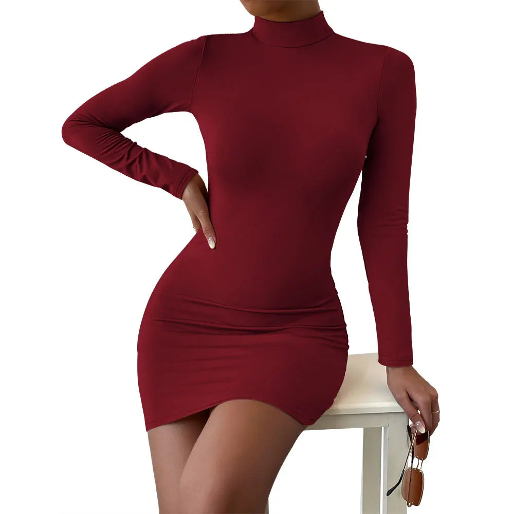 GR | Figurbetontes Minikleid Mit Langen Ärmeln