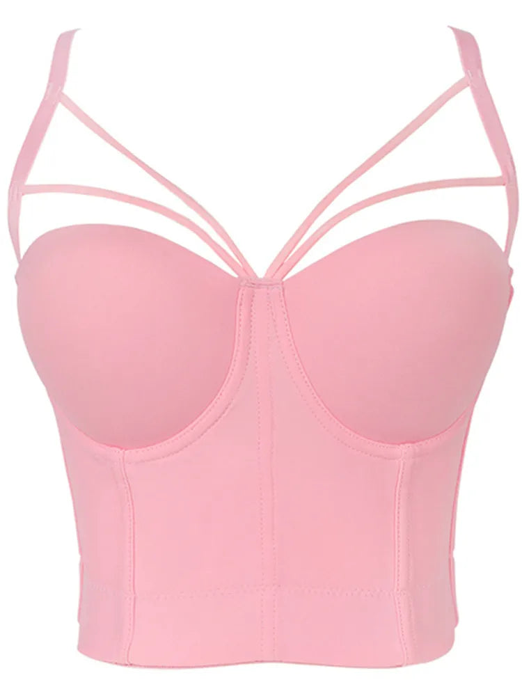 GR | 5 Colors Women's Sexy Designer Summer V-Neck Nude Black White Red Pink Cotton Camisole Tops Women's Camis Crop Tops