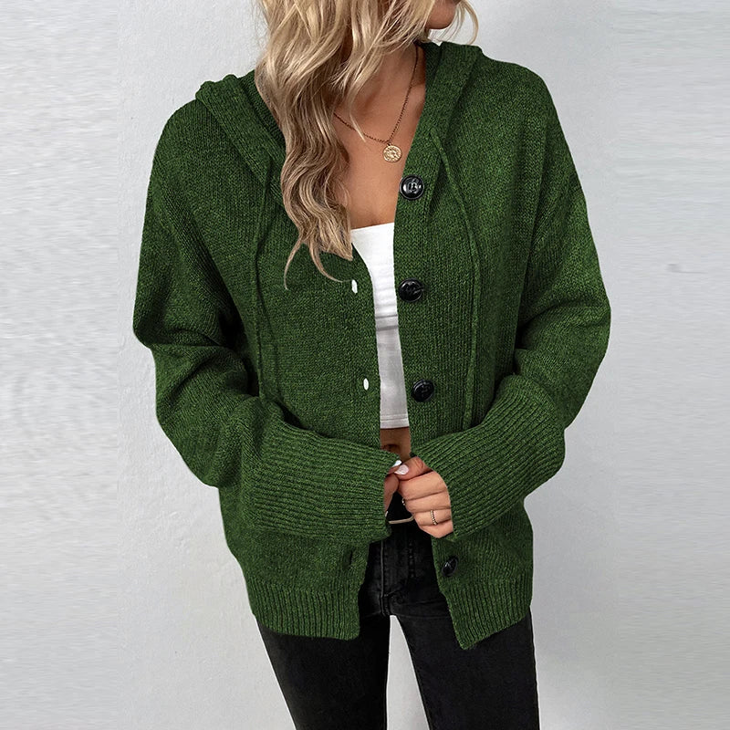 GR | Bequemer Hooded Cardigan