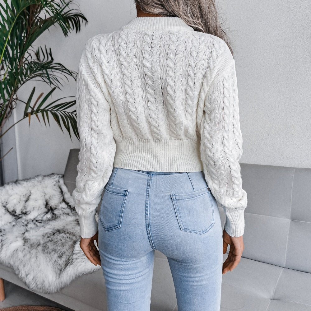 GR - Gestrickter kurzer Pullover