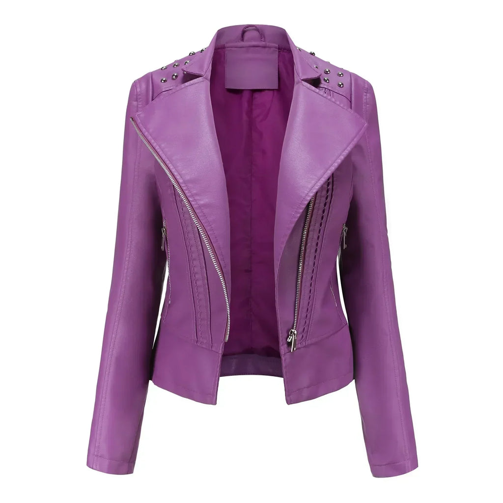 GR | Elegant leather jacket for women.