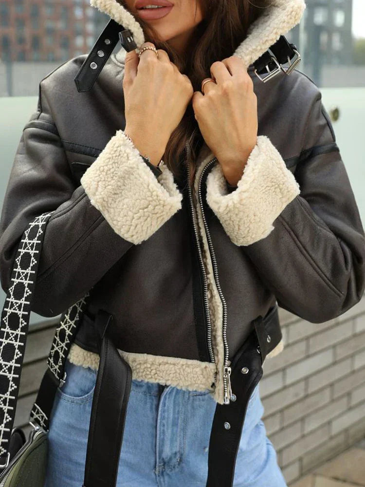 GR - Short faux fur jacket