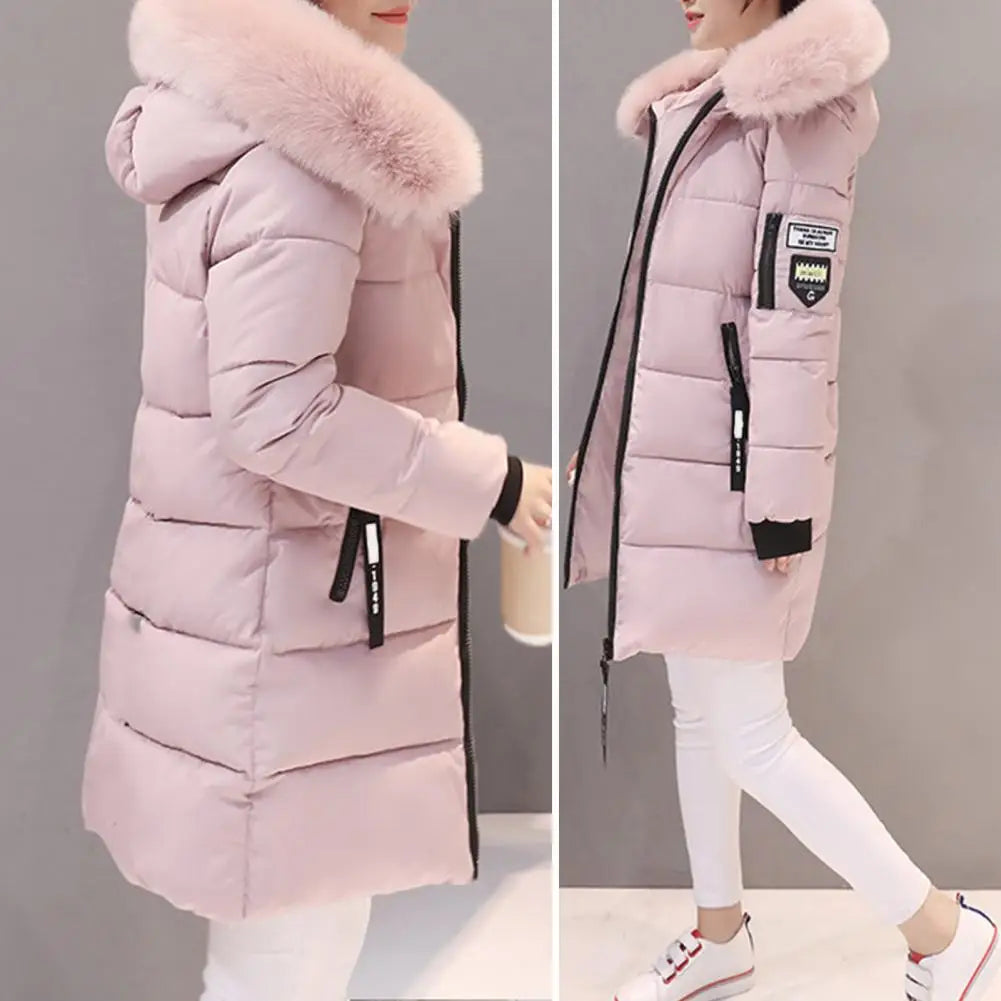 GR | Winter jacket with striking collar and appliqués