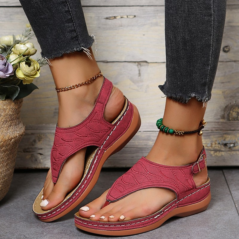 GR | Women's sandals with ergonomic footbed
