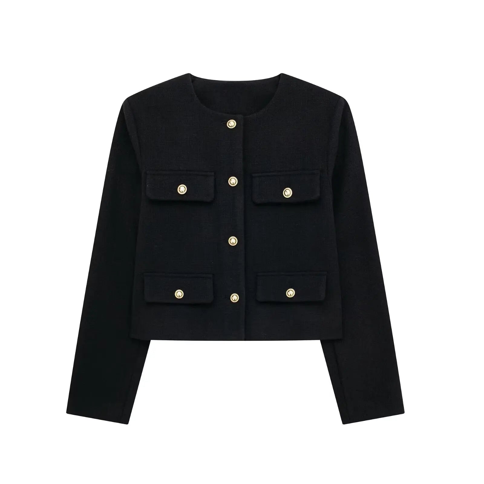 GR - Trendy Buttoned Short Blazer