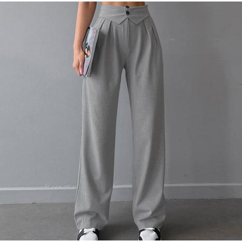 GR | Stilvolle High-Waist-Hose mit Falten